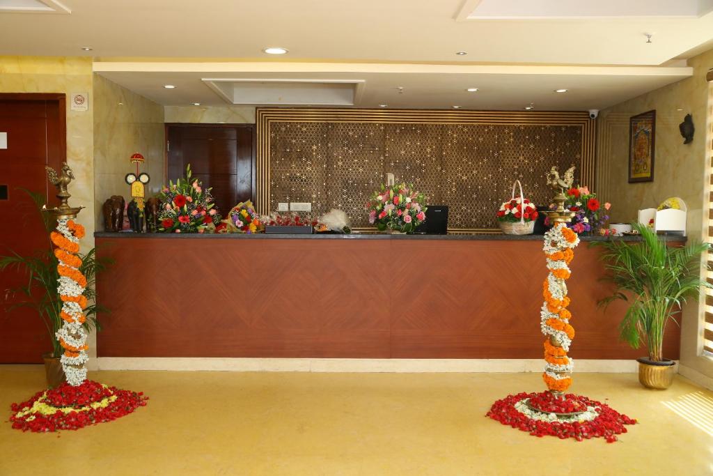 Vstupní hala nebo recepce v ubytování Raaj Bhaavan Clarks Inn Chennai
