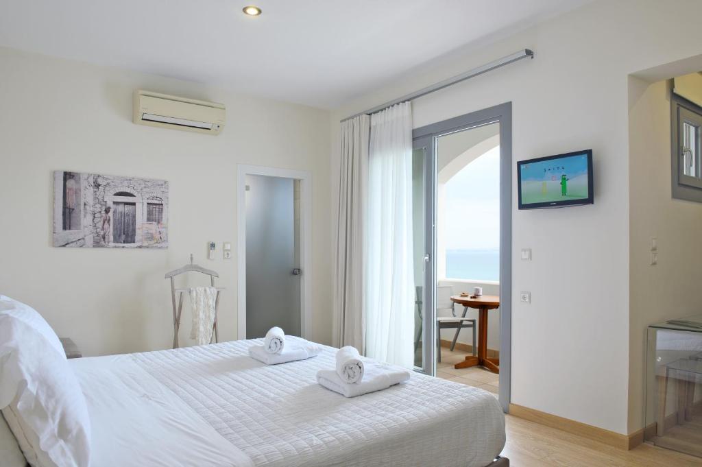 Кровать или кровати в номере Melia Sol Art Studios