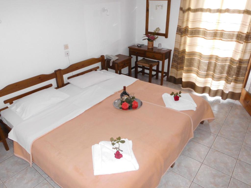 Postel nebo postele na pokoji v ubytování Hotel Marina