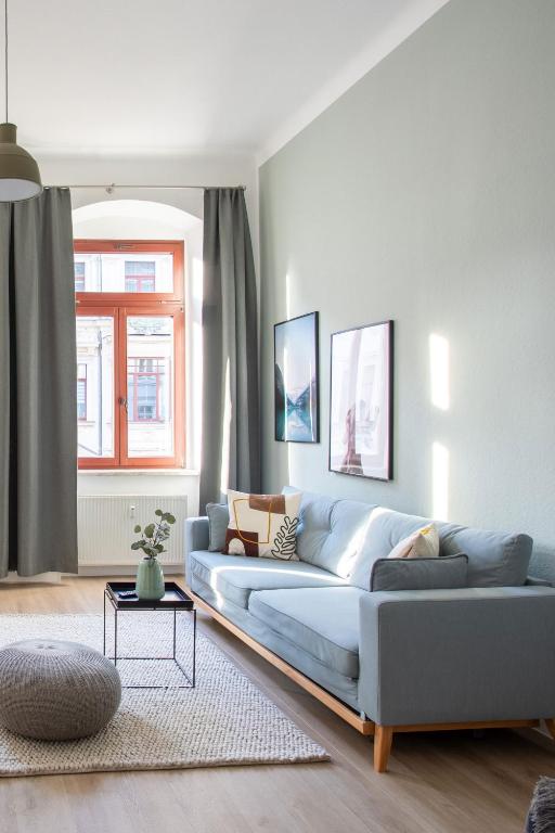 Posezení v ubytování limehome Dresden Hoyerswerdaerstraße