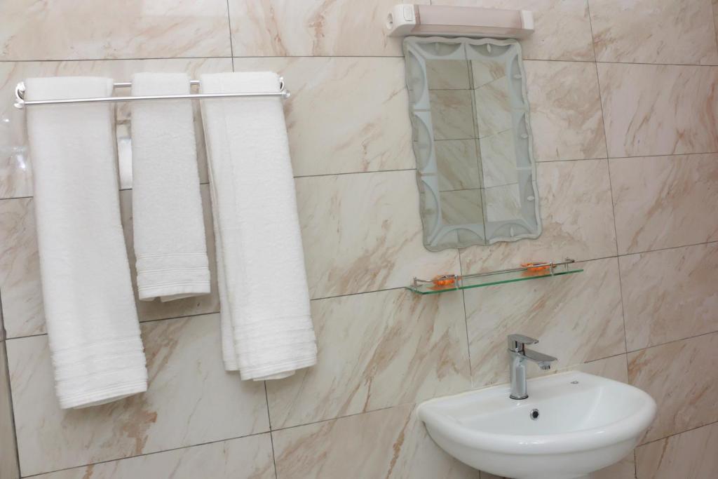 Koupelna v ubytování HOTEL LAVAL