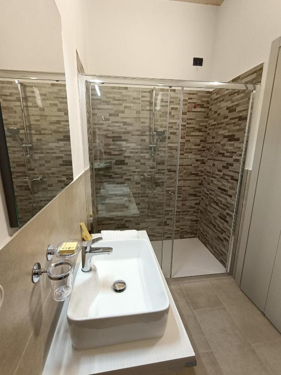 Koupelna v ubytování Il B&B di PIAZZA MOTTA