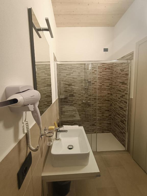 Koupelna v ubytování Il B&B di PIAZZA MOTTA