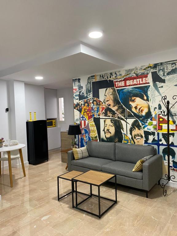 Posezení v ubytování Apartamento El Ángel 1