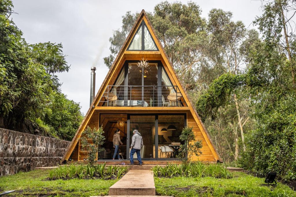 Zahrada ubytování Hosteria Papagayo Cotopaxi