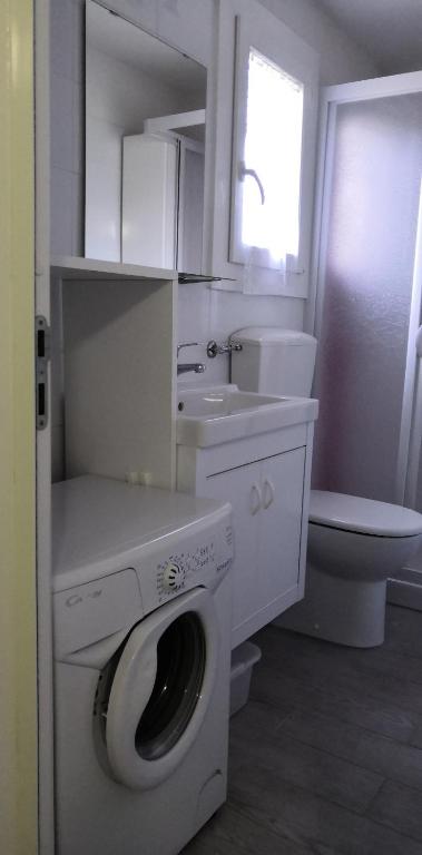 Koupelna v ubytování CAMPING TRE ARCHI