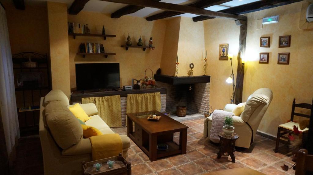 Posezení v ubytování Casa Rural AKIMEQUEDU