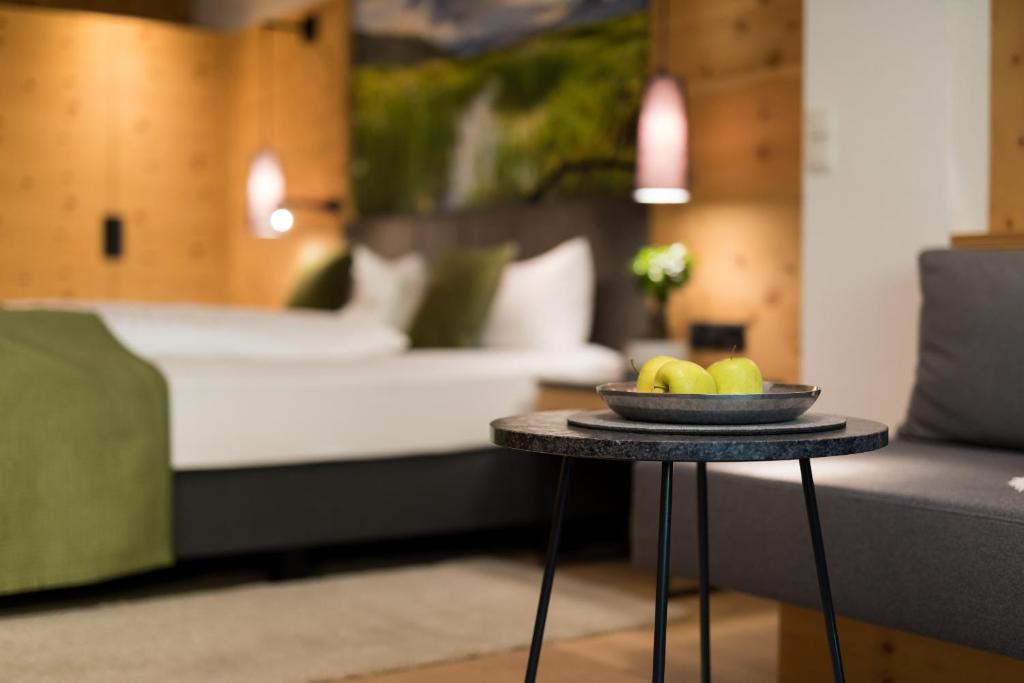 Postel nebo postele na pokoji v ubytování Aktiv Panoramahotel Daniel
