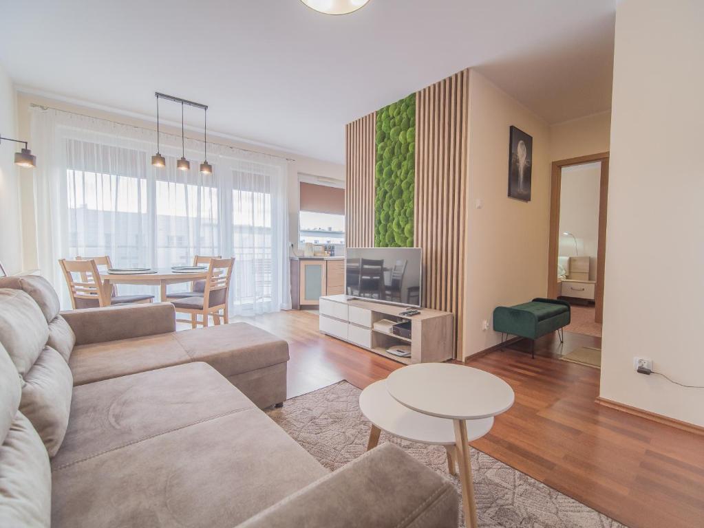 Posedenie v ubytovaní Moya Bay Apartament