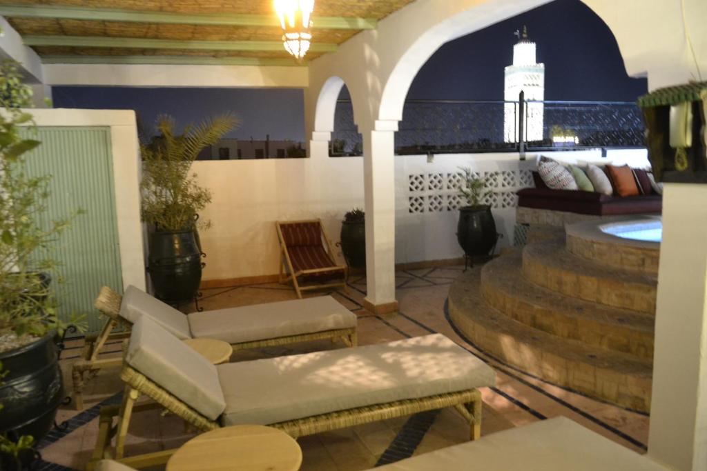 Posezení v ubytování Riad Catalina
