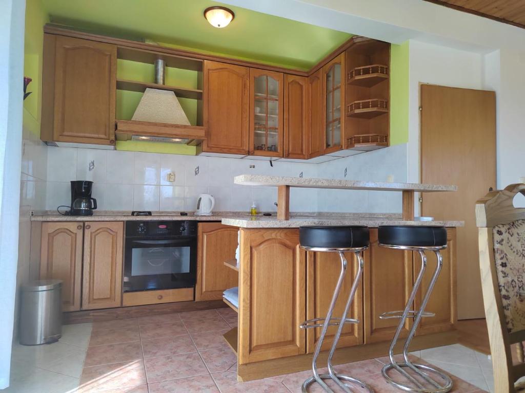 Kuchyň nebo kuchyňský kout v ubytování Apartman Memories
