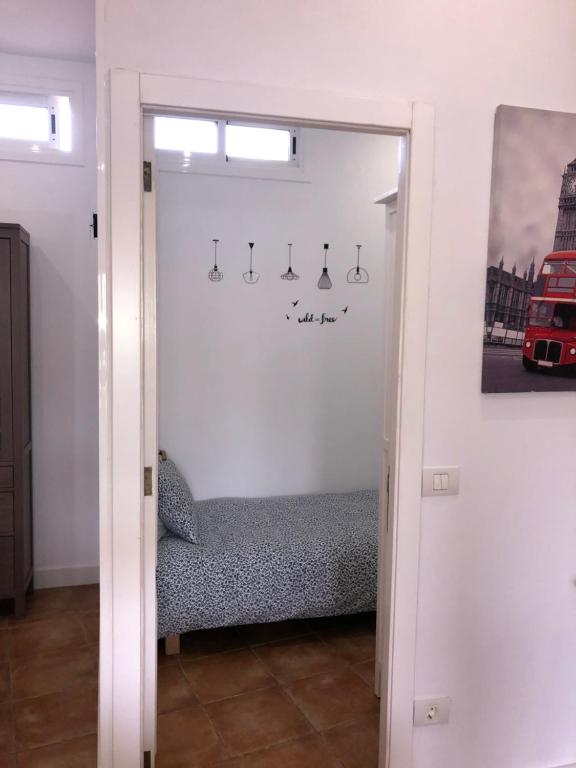 Posteľ alebo postele v izbe v ubytovaní Acogedor piso en Chio 1-B WIFI