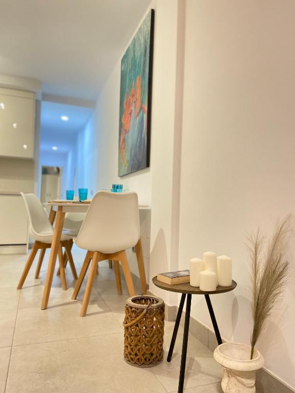 TV a/nebo společenská místnost v ubytování Viuter - Magna Home las Canteras Beach + Parking