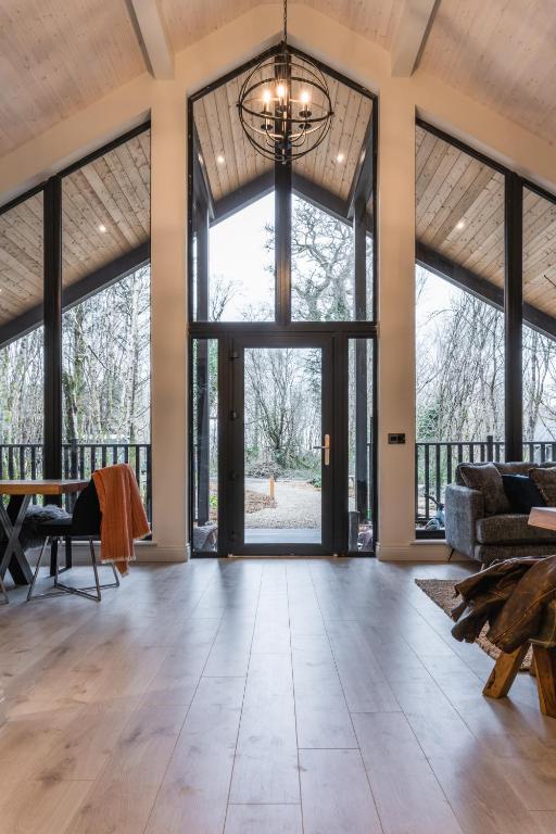 Posezení v ubytování Drumhierny Woodland Hideaway