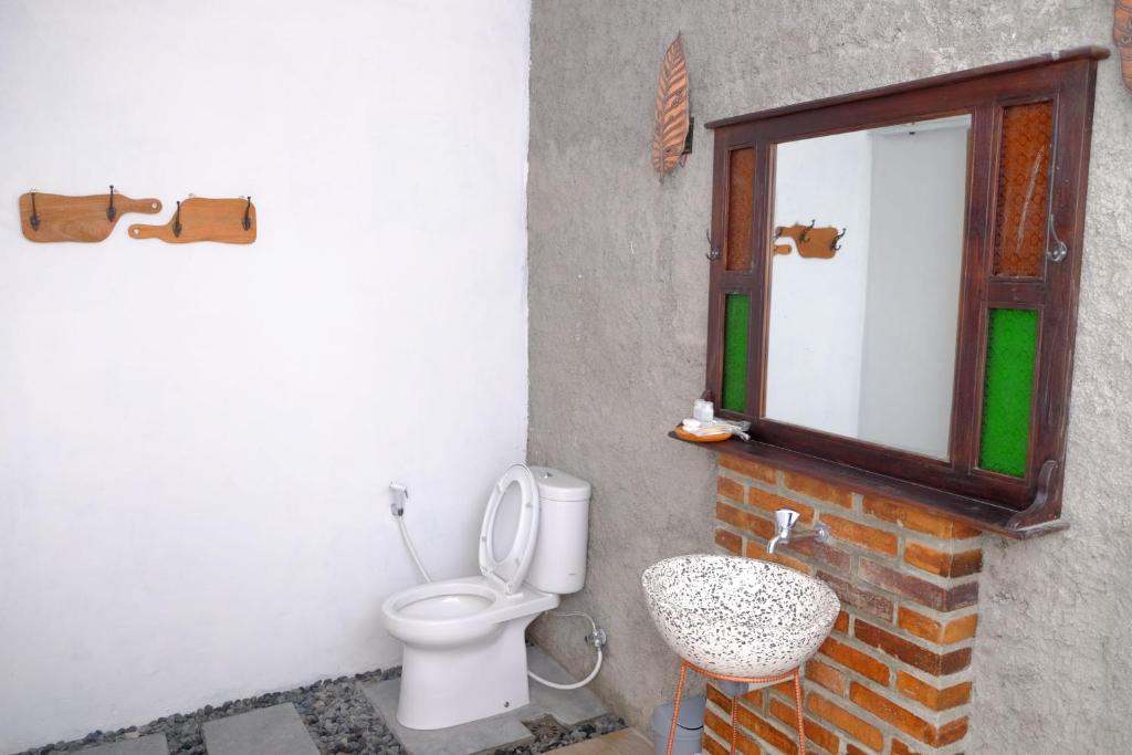 Koupelna v ubytování The Satu Stay Kayen