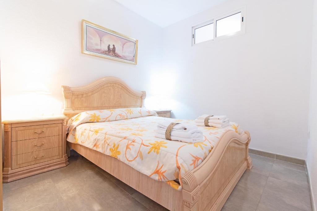 Posteľ alebo postele v izbe v ubytovaní Global Properties, Apartamento 2 dormitorios en Canet d'en Berenguer