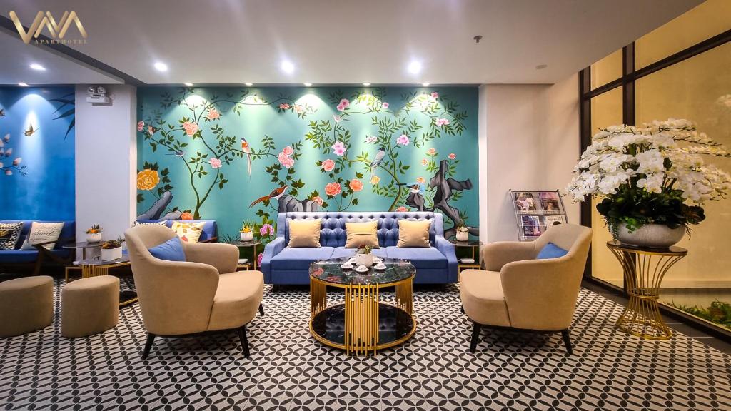 Posezení v ubytování VNAHOMES APARTHOTEL