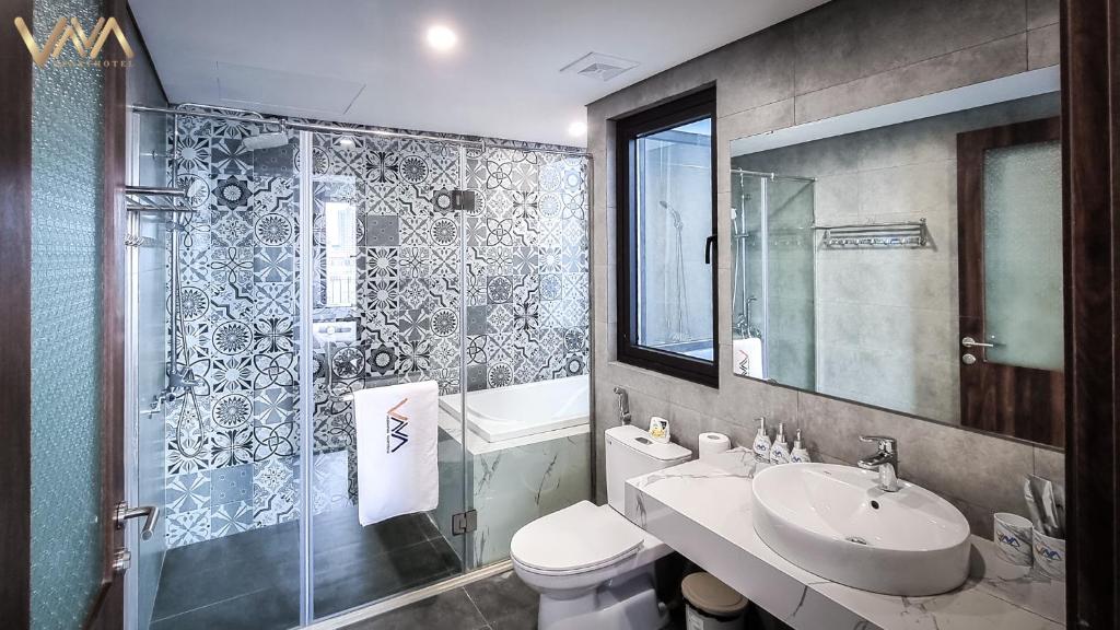 Koupelna v ubytování VNAHOMES APARTHOTEL