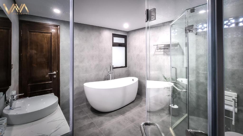 Koupelna v ubytování VNAHOMES APARTHOTEL
