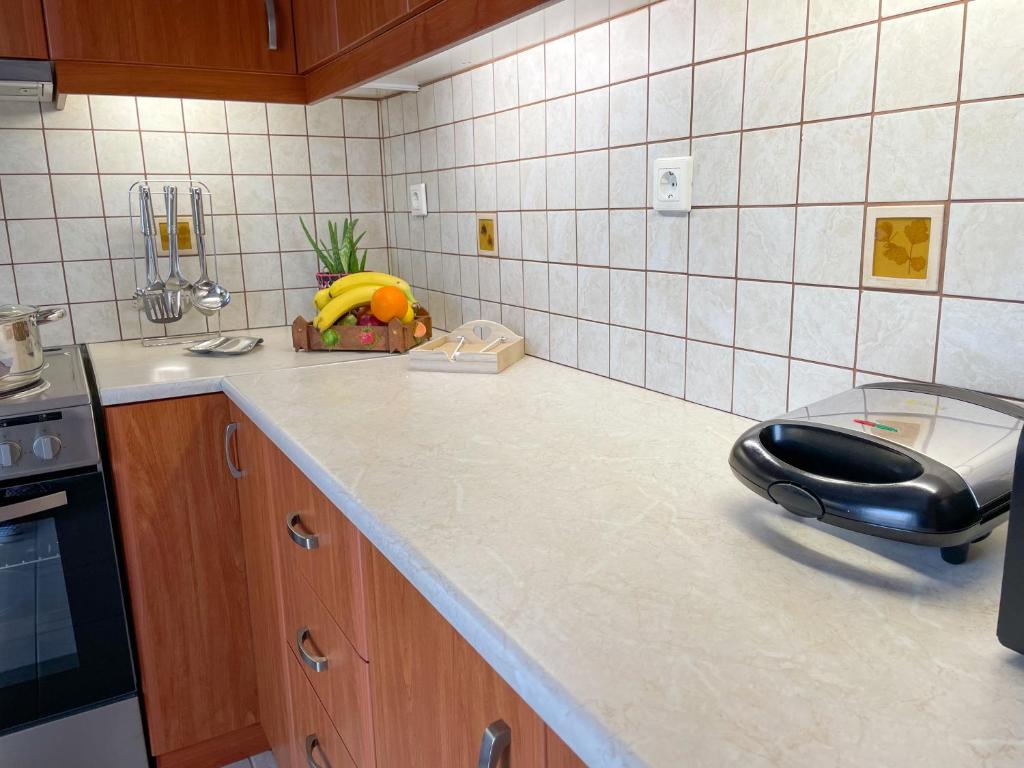 Kuchyňa alebo kuchynka v ubytovaní Ageliki's Athens Apartment