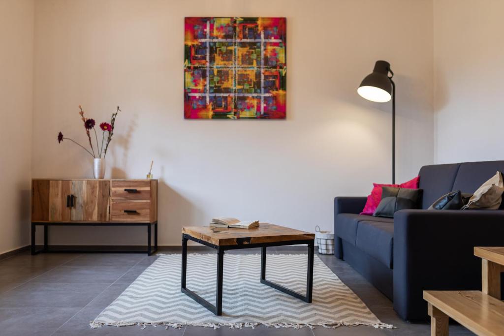 Posezení v ubytování Komun Apartments