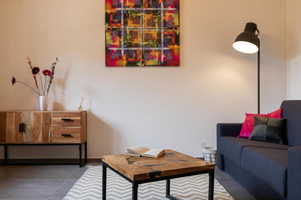 Posezení v ubytování Komun Apartments