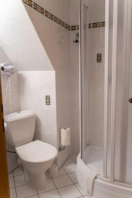Koupelna v ubytování Hotel Praha