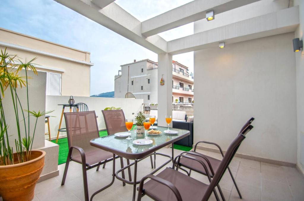 Balkón nebo terasa v ubytování Alcmene Lux Apartment by "elite"