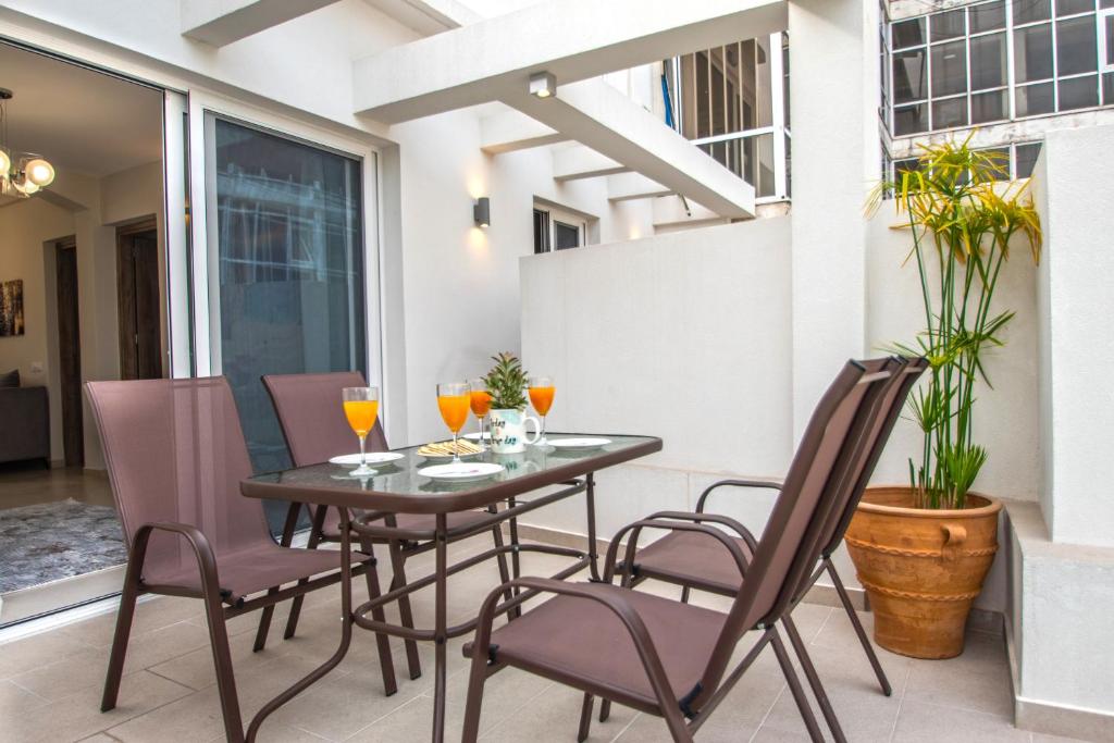 Posezení v ubytování Alcmene Lux Apartment by "elite"