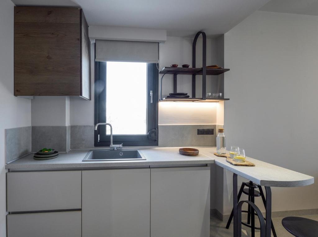 Kuchyňa alebo kuchynka v ubytovaní ANASSA BUTIK LIVING NIKITI