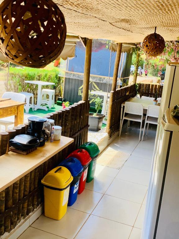 Balkón nebo terasa v ubytování Hostel Ilha do Amor
