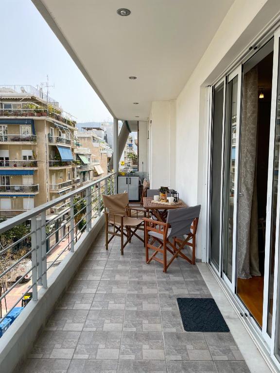 Balkón alebo terasa v ubytovaní Ageliki's Athens Apartment