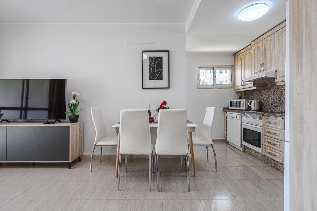 Kuchyň nebo kuchyňský kout v ubytování Apartment in Cañadas Golf del Sur