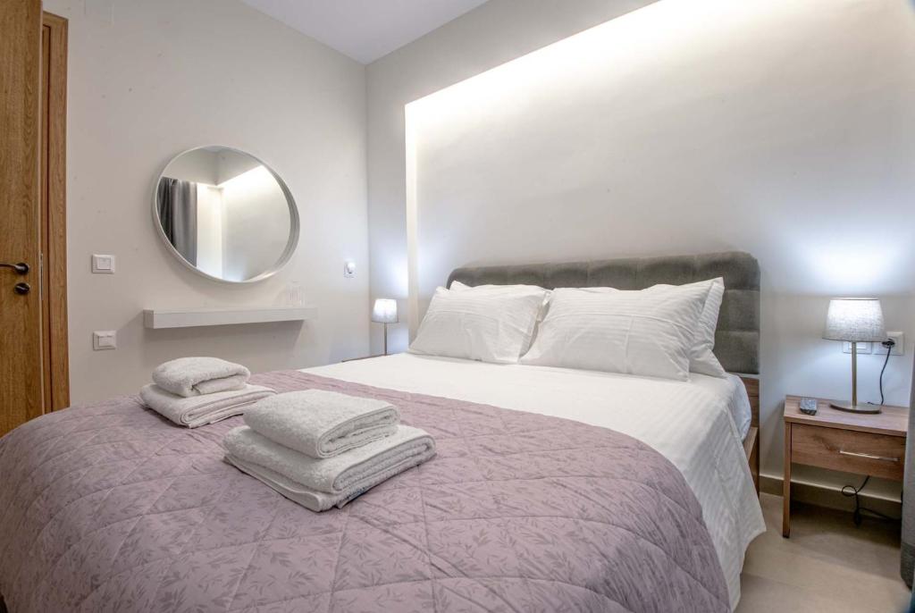 Postel nebo postele na pokoji v ubytování Luxury Apartment Marine View