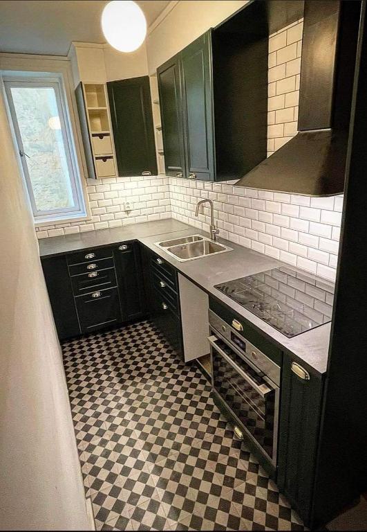 Kuchyň nebo kuchyňský kout v ubytování Kristianstad Guest House
