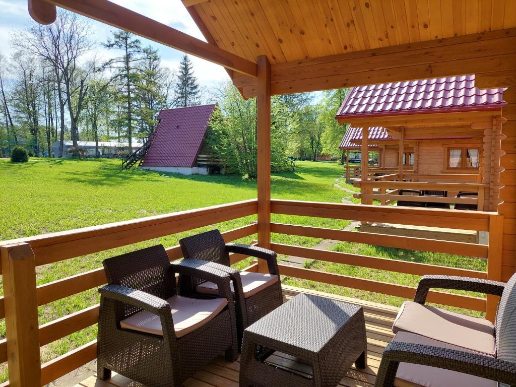 Zahrada ubytování Stanica Wodna PTTK Sorkwity