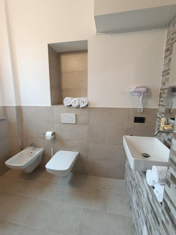 Koupelna v ubytování Il B&B di PIAZZA MOTTA