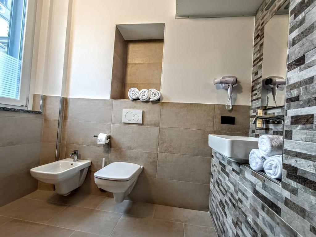 Koupelna v ubytování Il B&B di PIAZZA MOTTA
