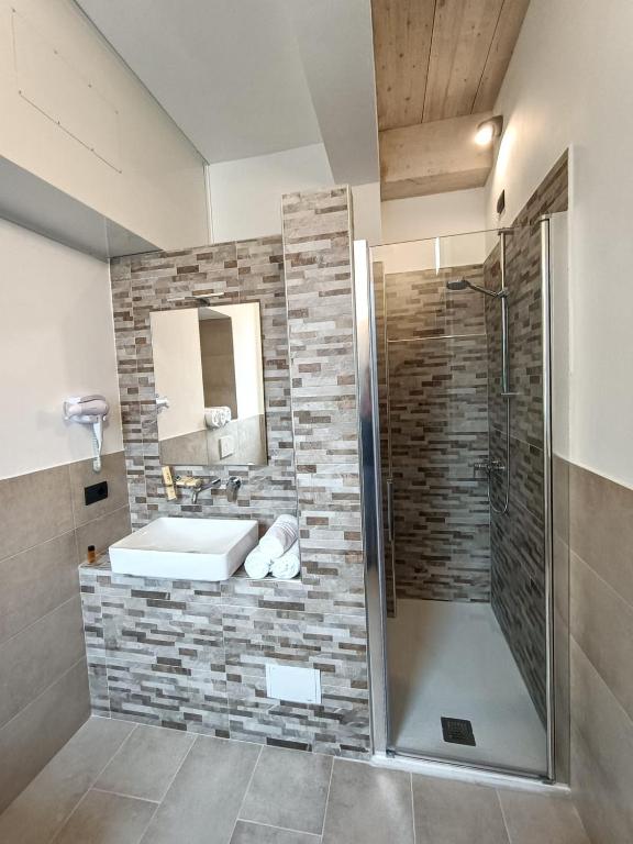 Koupelna v ubytování Il B&B di PIAZZA MOTTA