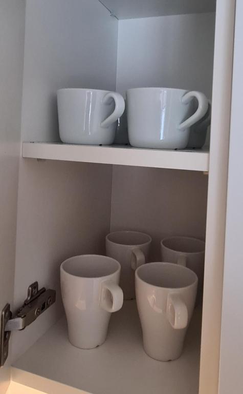 Príslušenstvo na prípravu kávy alebo čaju v ubytovaní 61 - Apartamenty Siedlce - Nowy apartament w centrum przy ul 3 Maja 51a