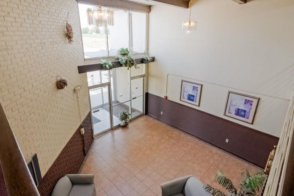 Posezení v ubytování OYO Hotel Morton East Peoria I-74