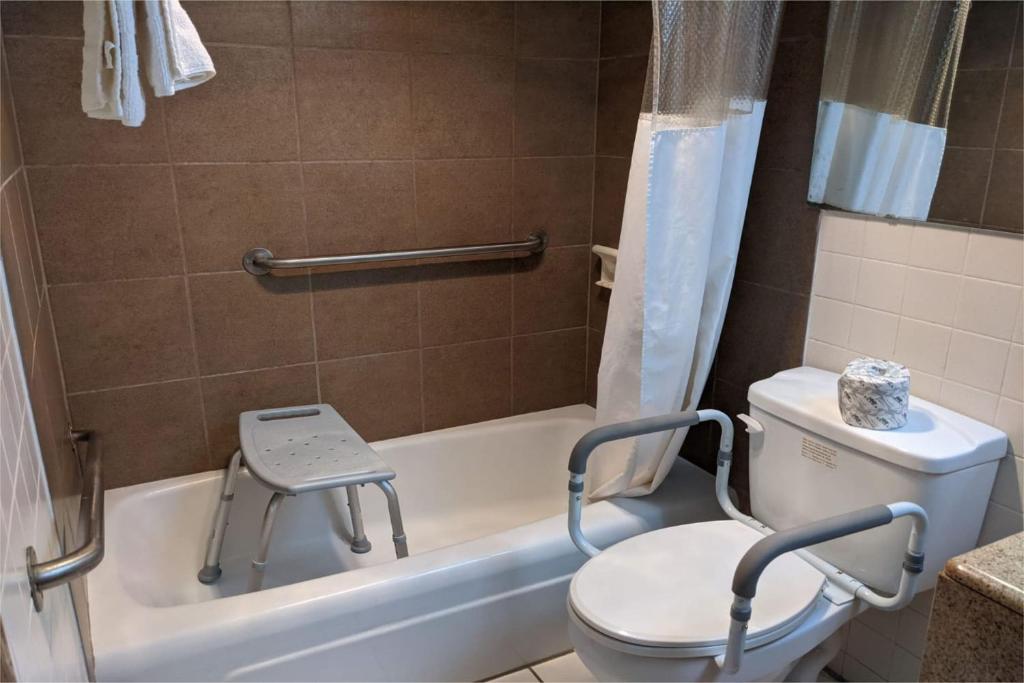 Koupelna v ubytování OYO Hotel Morton East Peoria I-74