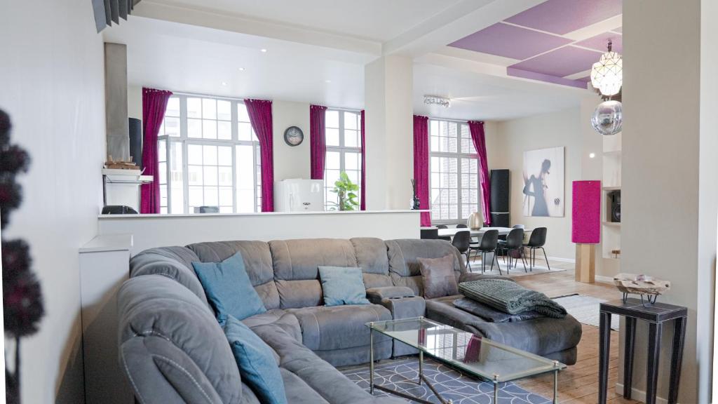 Posezení v ubytování DUPLEX STYLE NEW-YORKAIS !