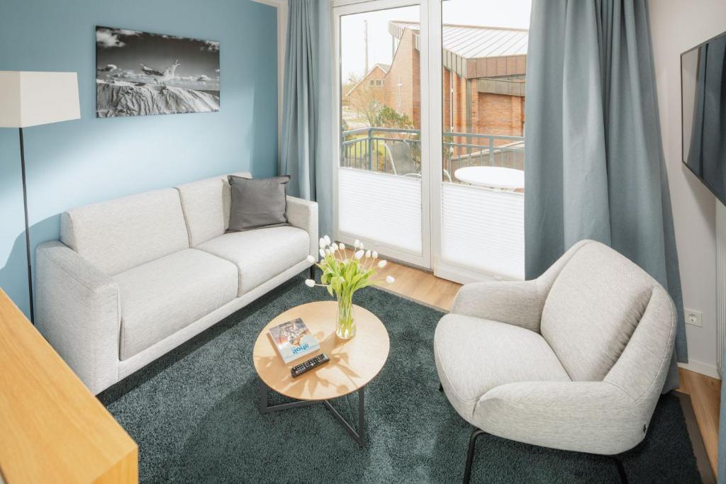 Posezení v ubytování Apartmenthaus B3