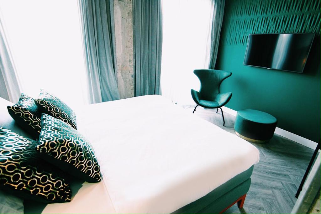 Sustainability certification Boutique hotel Bed, Bites & Business Rotterdam - バルコニー付きダブルルーム