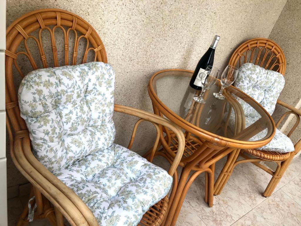 Posezení v ubytování La casa de Emila