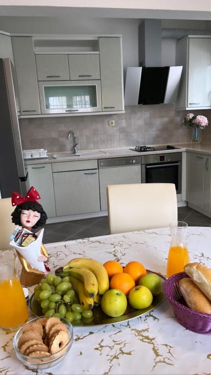 Kuchyň nebo kuchyňský kout v ubytování Apartments Mihi