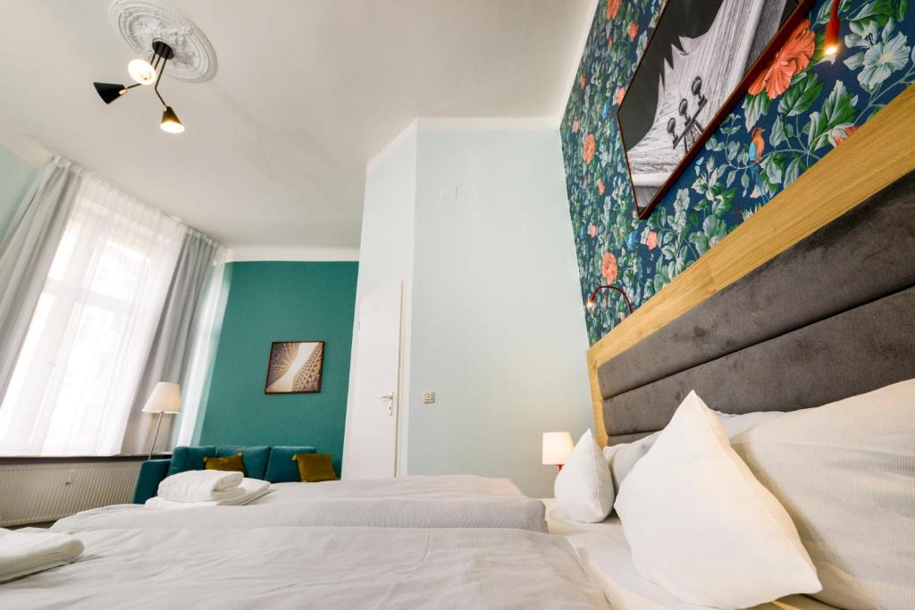 Postel nebo postele na pokoji v ubytování AMC Hotel - Schöneberg
