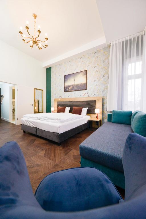 Postel nebo postele na pokoji v ubytování AMC Hotel - Schöneberg
