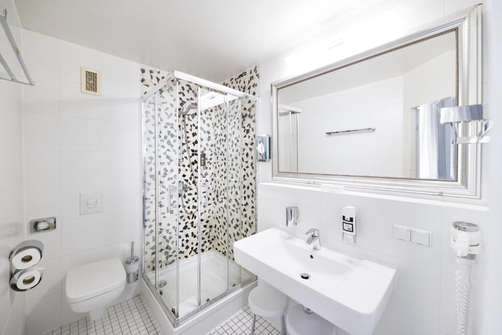 Koupelna v ubytování AMC Hotel - Schöneberg